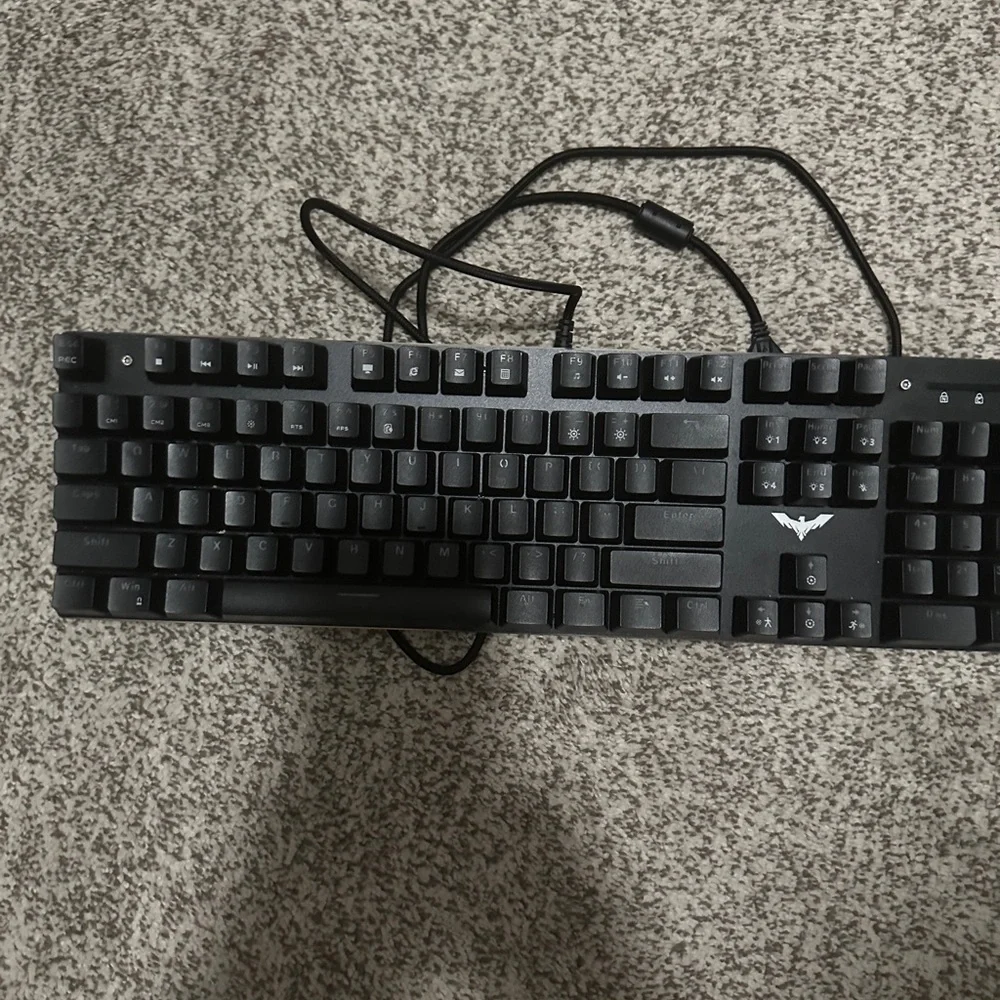 Black Wired Gaming Keyboard and Mouse by [Brand]